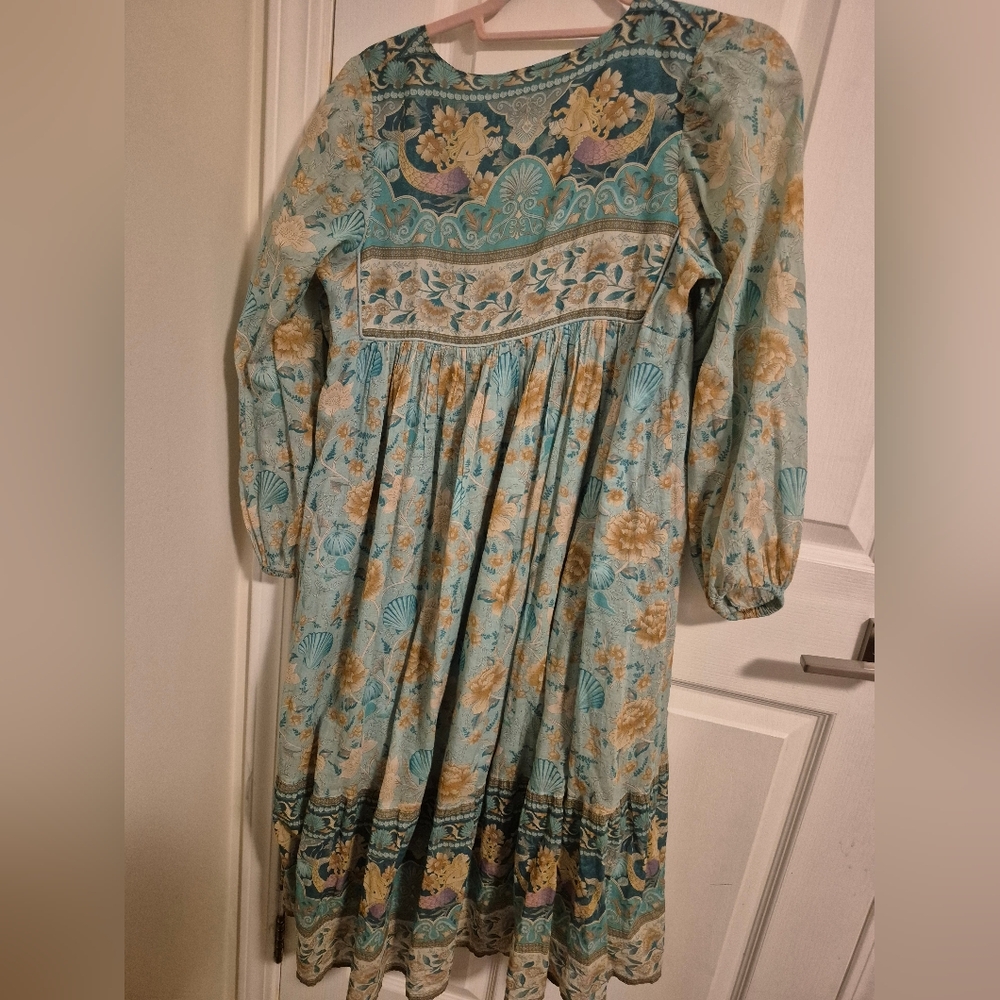 Spell And The Gypsy  Seashell Mermaid Boho Midi Dress Lined - Picture 15 of 16